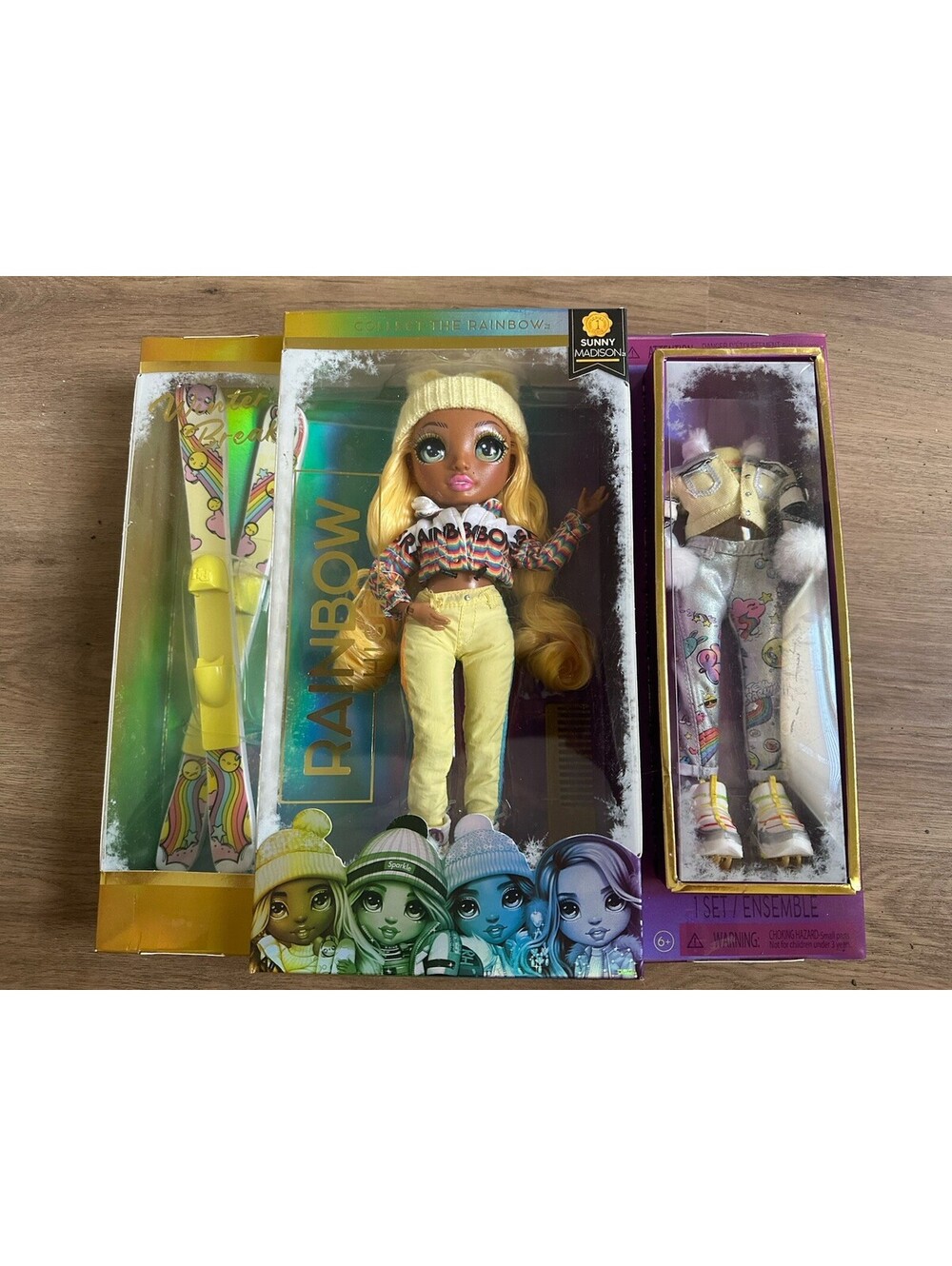 MGA Rainbow High Winter Break Sunny Madison Fashion Doll w/ Outfit, Accessories